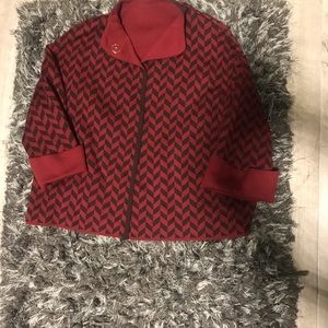 Burgundy cardigan/sweater size M
